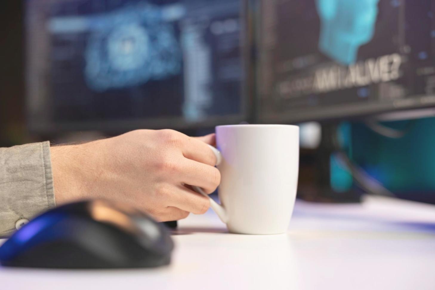 Professional programming workspace showcasing modern development environment